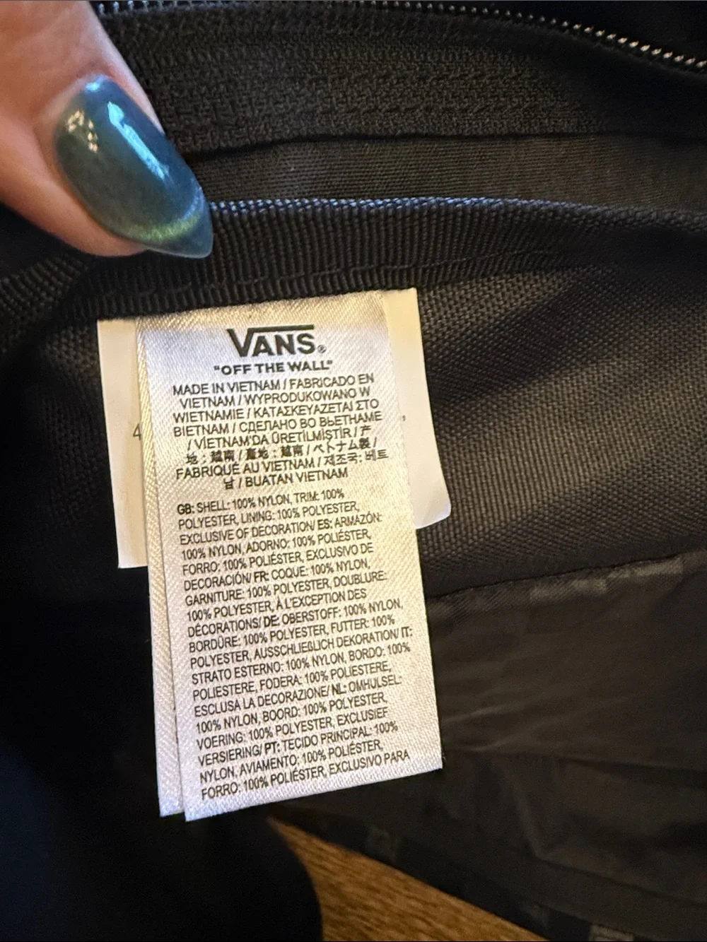 Vans X Harry Potter Dark Arts Black Backpack with White Skull & Snake Graphic